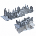 Barn – Ruined Add-On – 28mm Fantasy Terrain, Unpainted