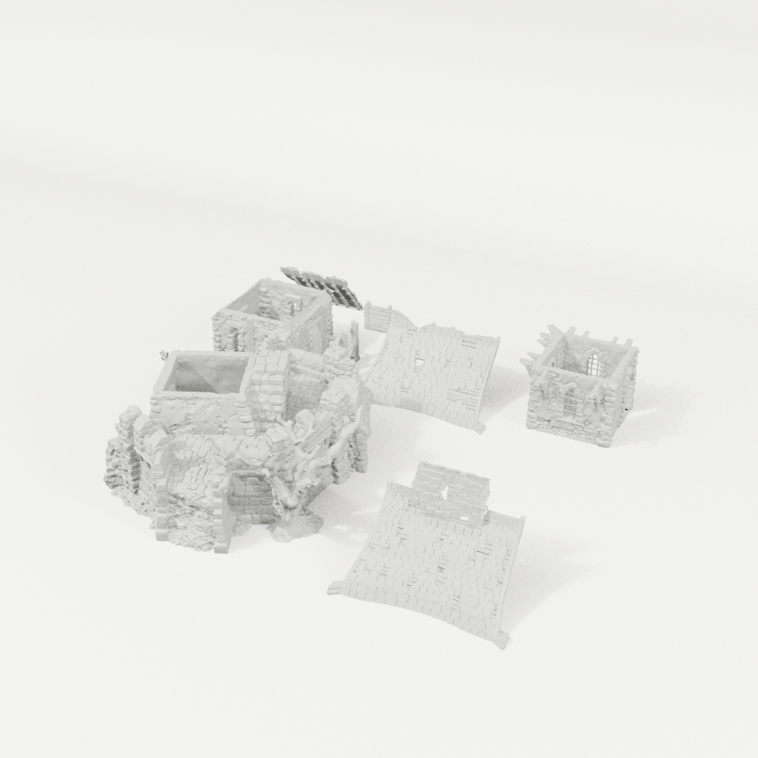 Black Lions Bastion Tower – 28mm Fantasy Terrain, Unpainted