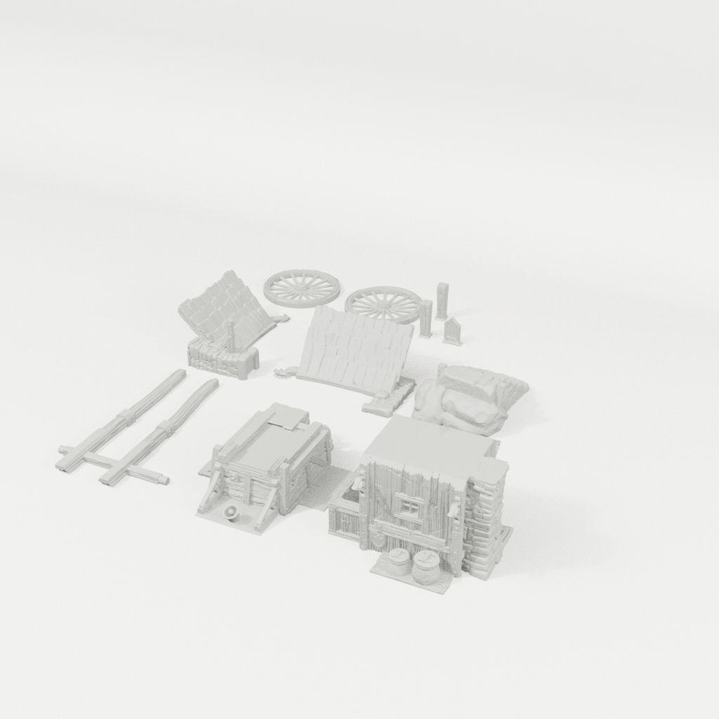 Fantasy Food Truck – 28mm Tabletop Terrain, Unpainted
