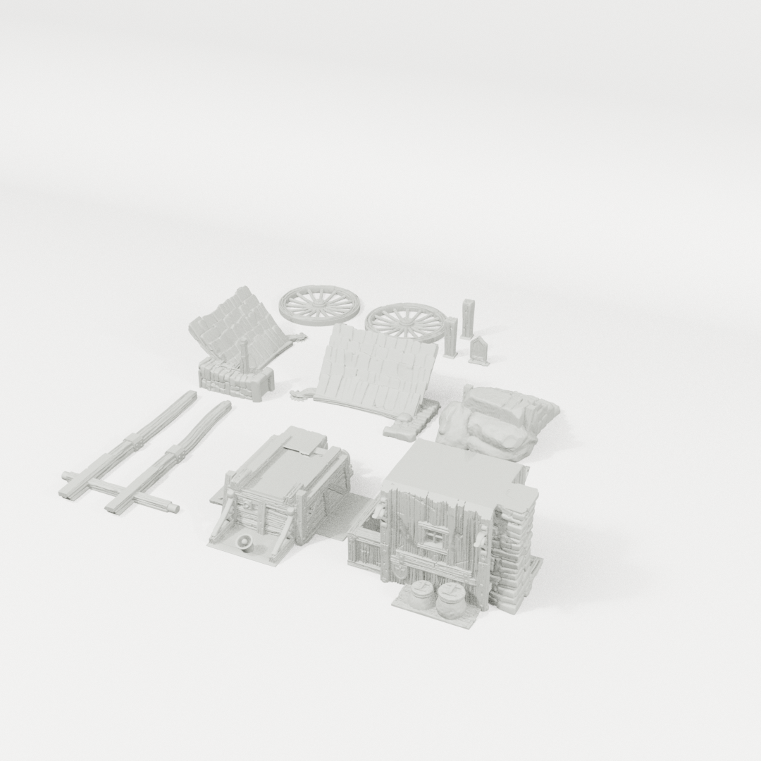 Fantasy Food Truck – 28mm Tabletop Terrain, Unpainted