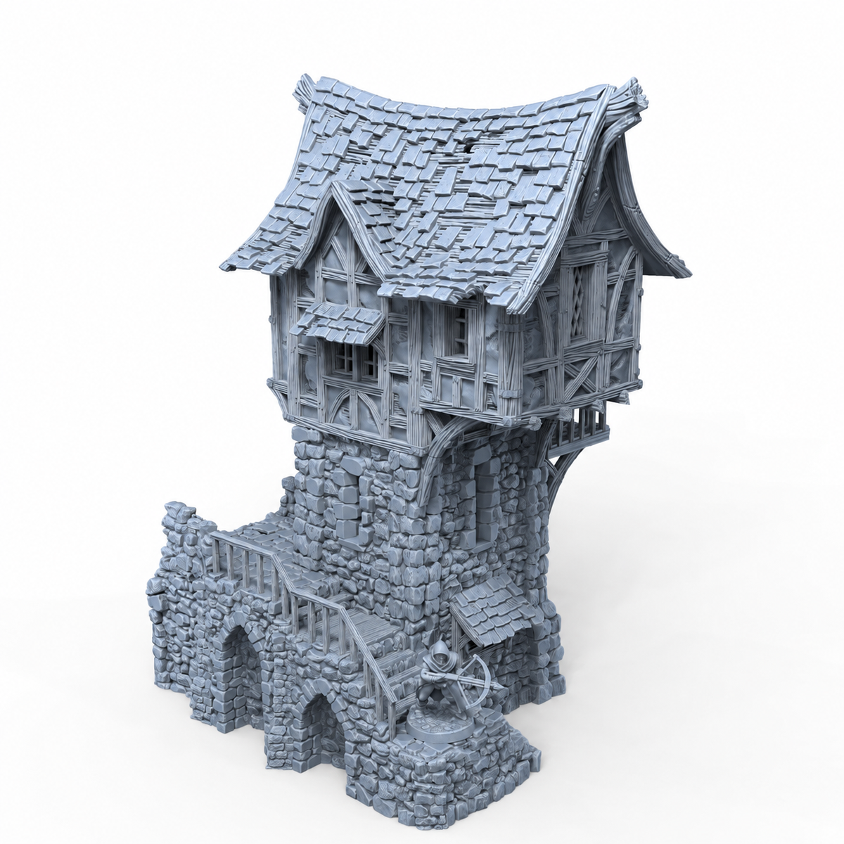 Guard Post – 28mm Fantasy Tabletop Terrain, Unpainted