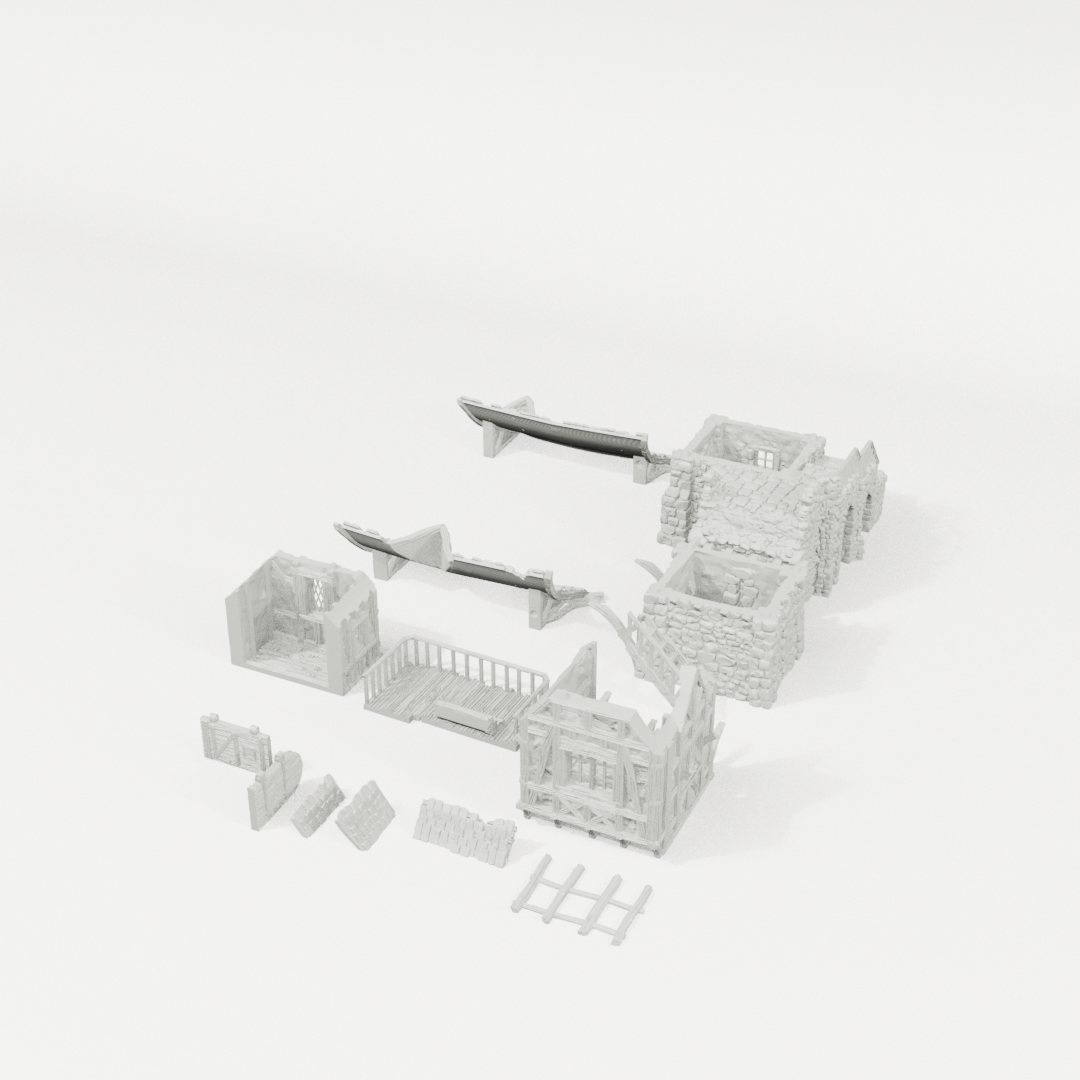Guard Post – 28mm Fantasy Tabletop Terrain, Unpainted