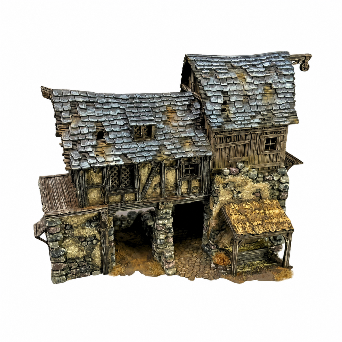 Harlan Grey-Eye's Barn – 28mm Fantasy Terrain, Unpainted