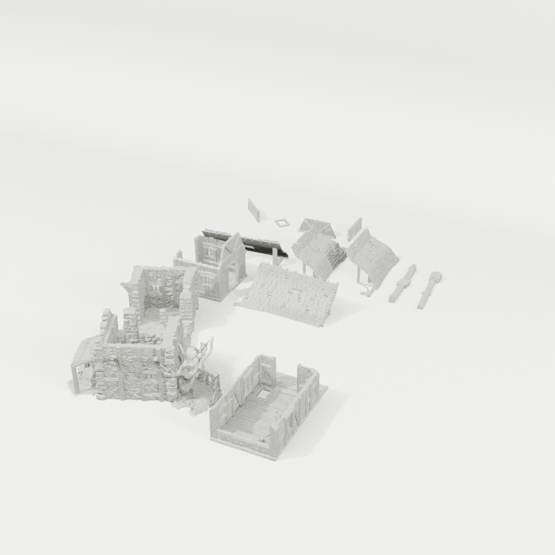 Harlan Grey-Eye's Barn – 28mm Fantasy Terrain, Unpainted