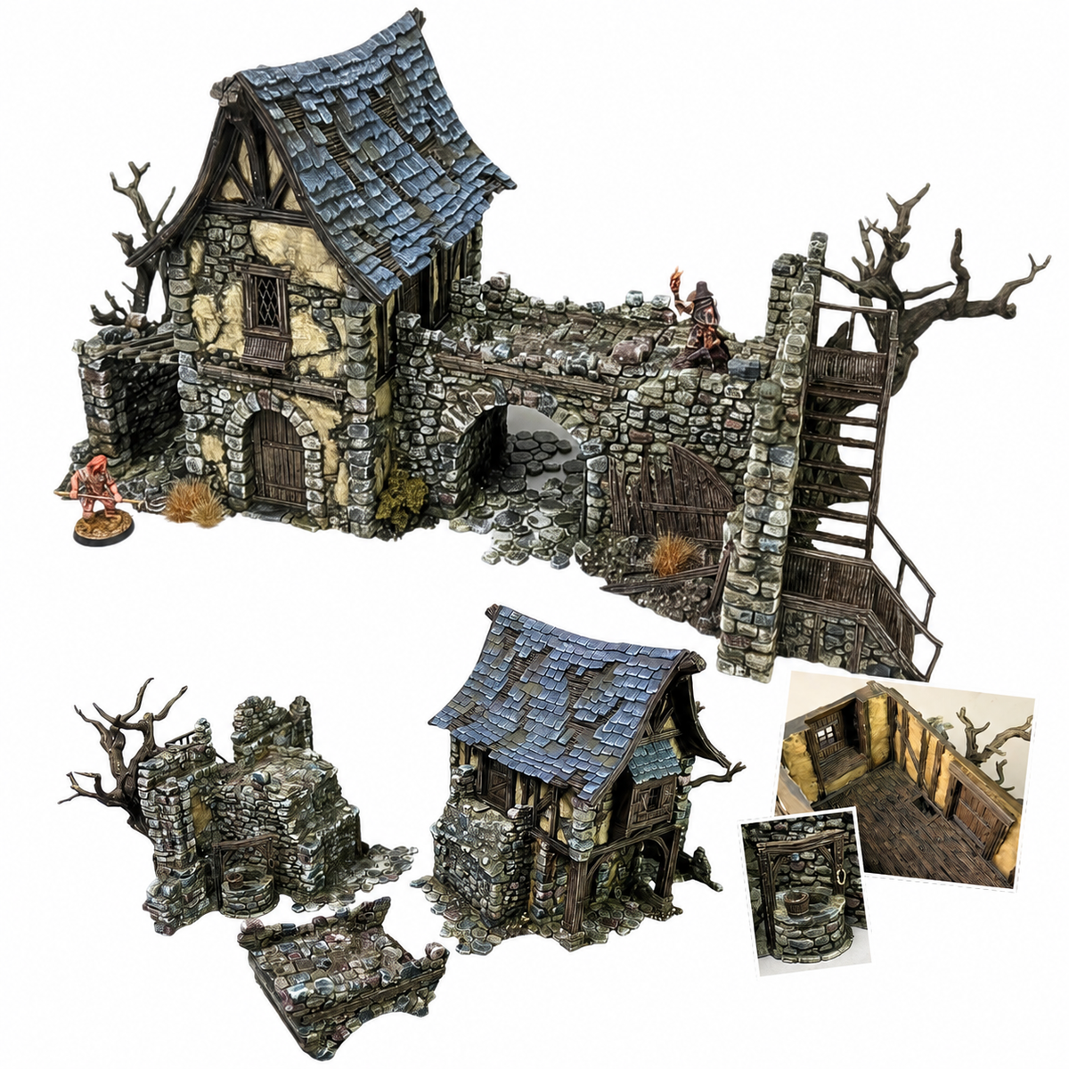Hollowstone Manor – 28mm Fantasy Terrain, Unpainted
