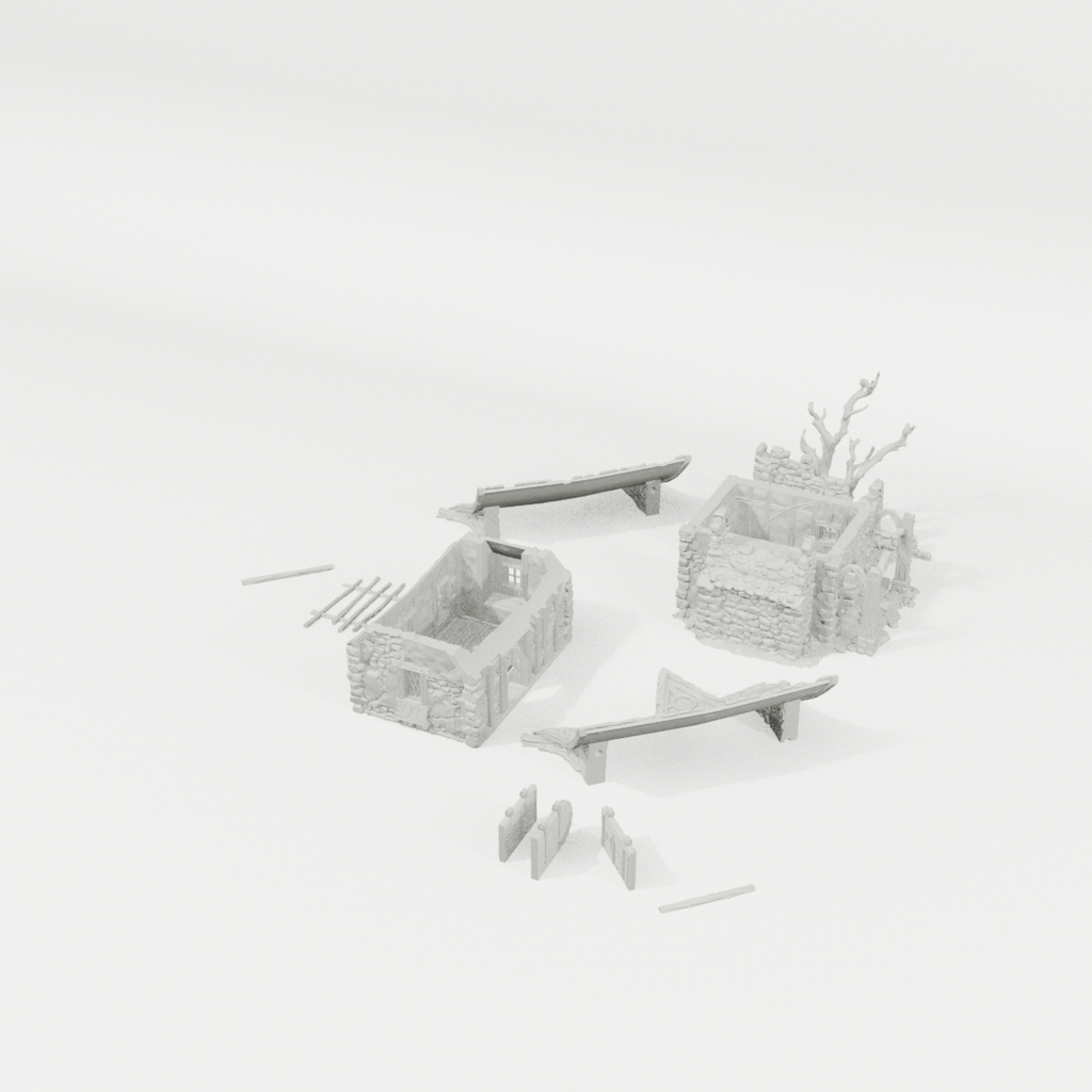 Hollowstone Manor – 28mm Fantasy Terrain, Unpainted