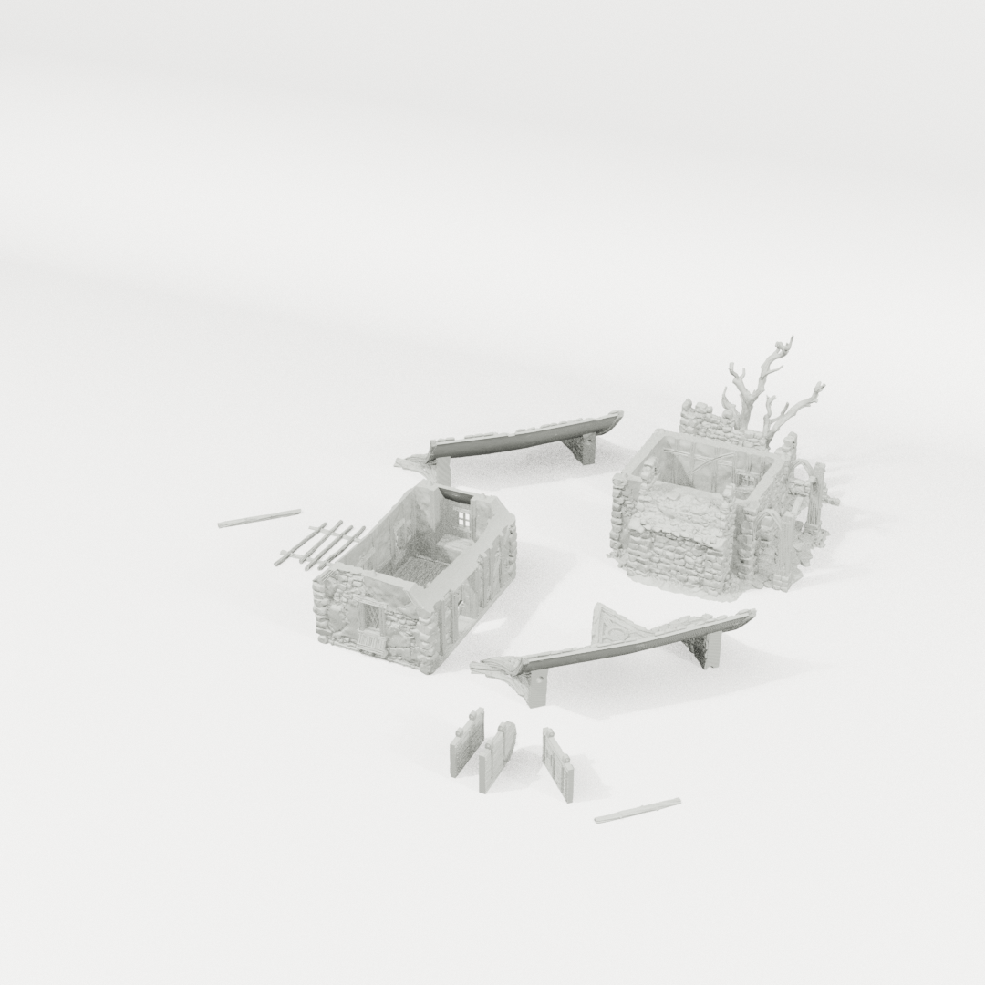 Hollowstone Manor – 28mm Fantasy Terrain, Unpainted