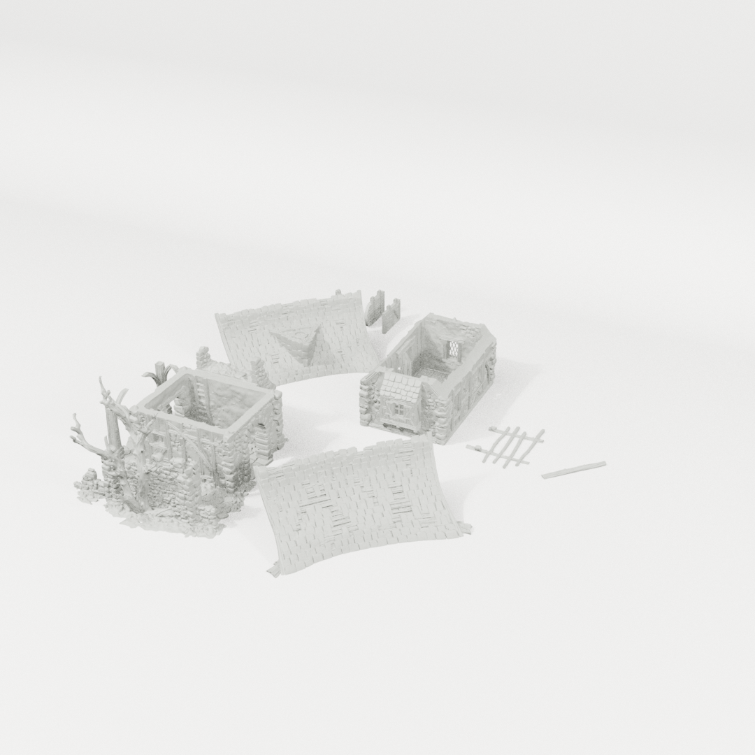 Hollowstone Manor – 28mm Fantasy Terrain, Unpainted