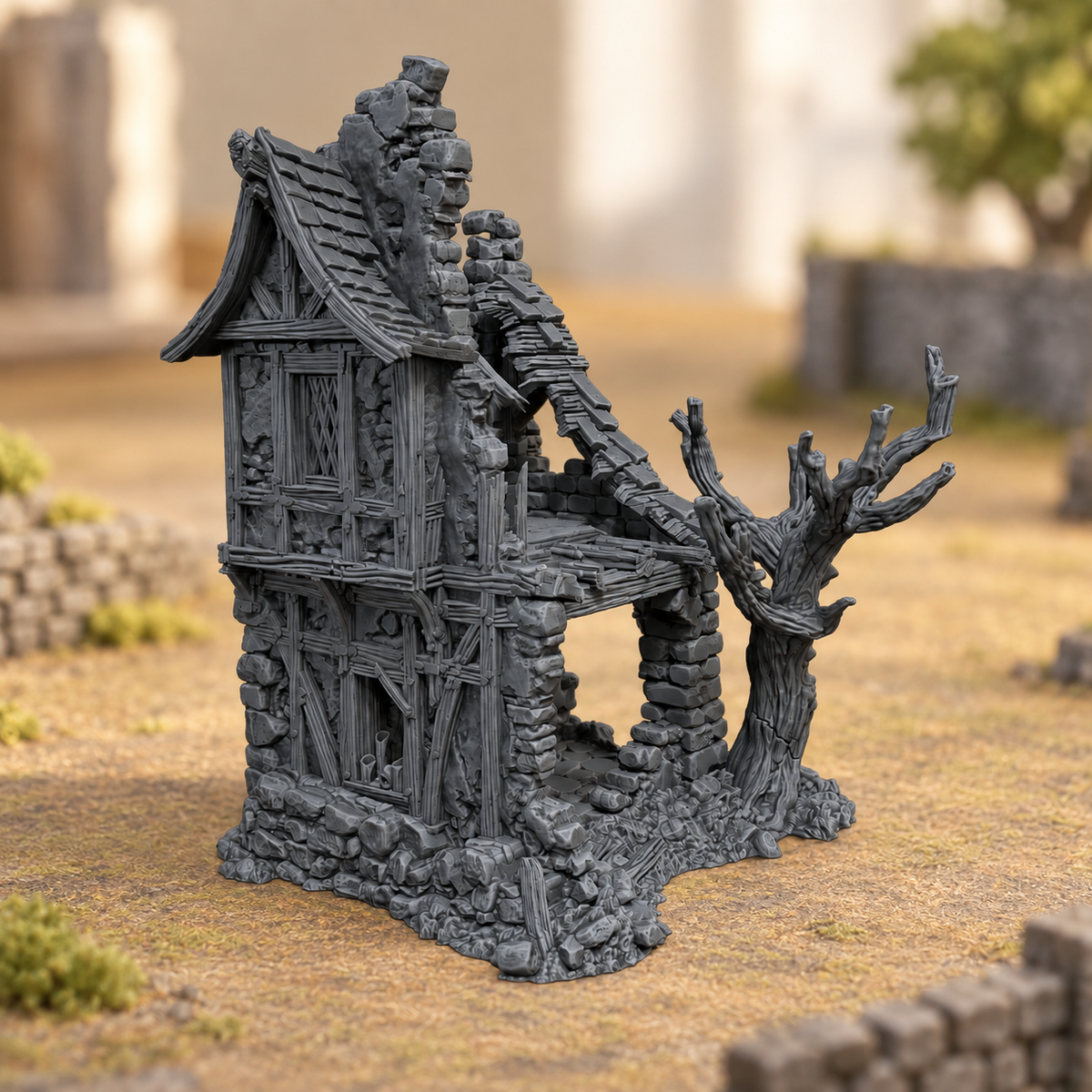 House of Whispers – 28mm Fantasy Tabletop Terrain, Unpainted