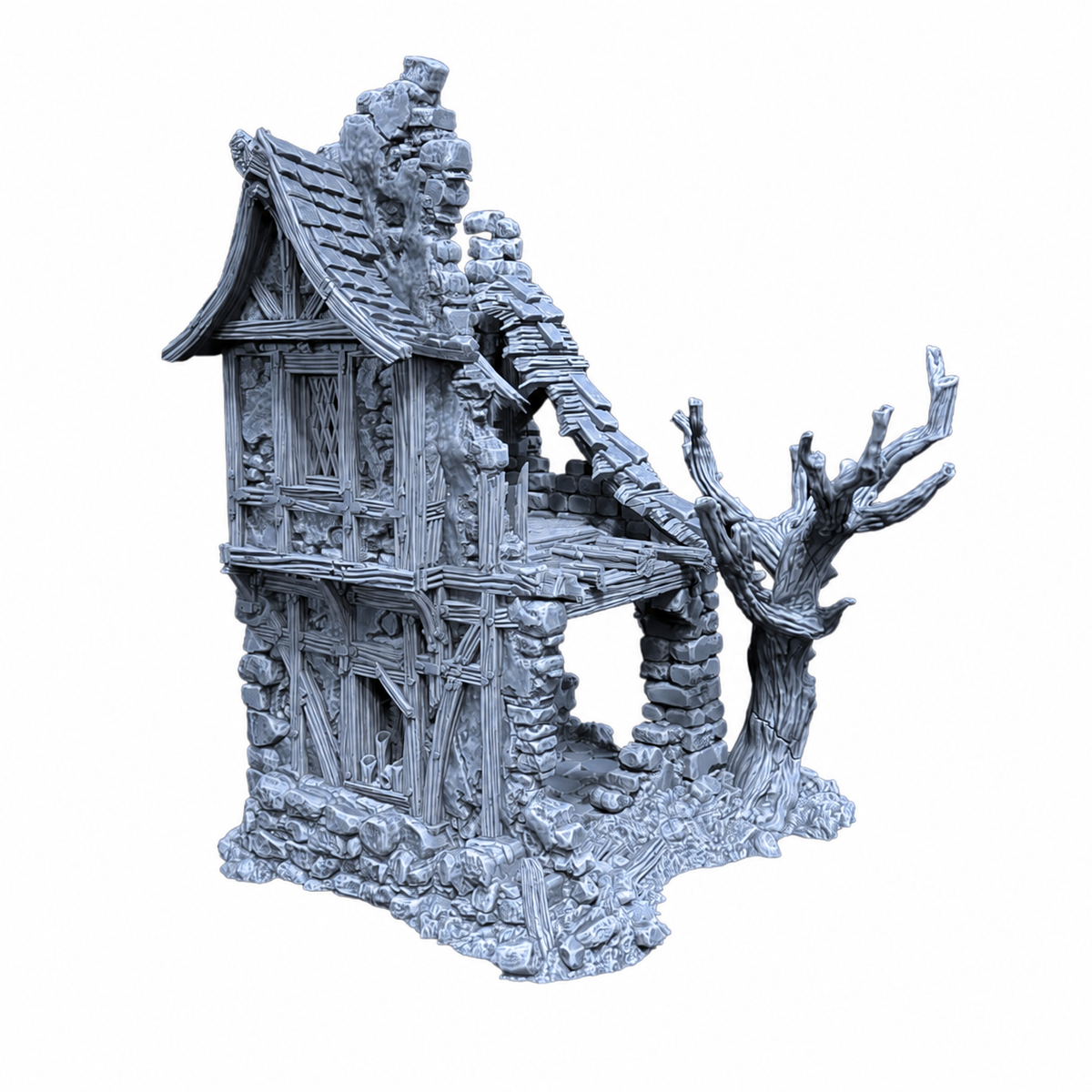 House of Whispers – 28mm Fantasy Tabletop Terrain, Unpainted