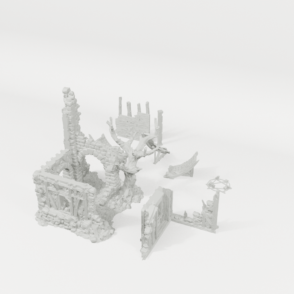 House of Whispers – 28mm Fantasy Tabletop Terrain, Unpainted