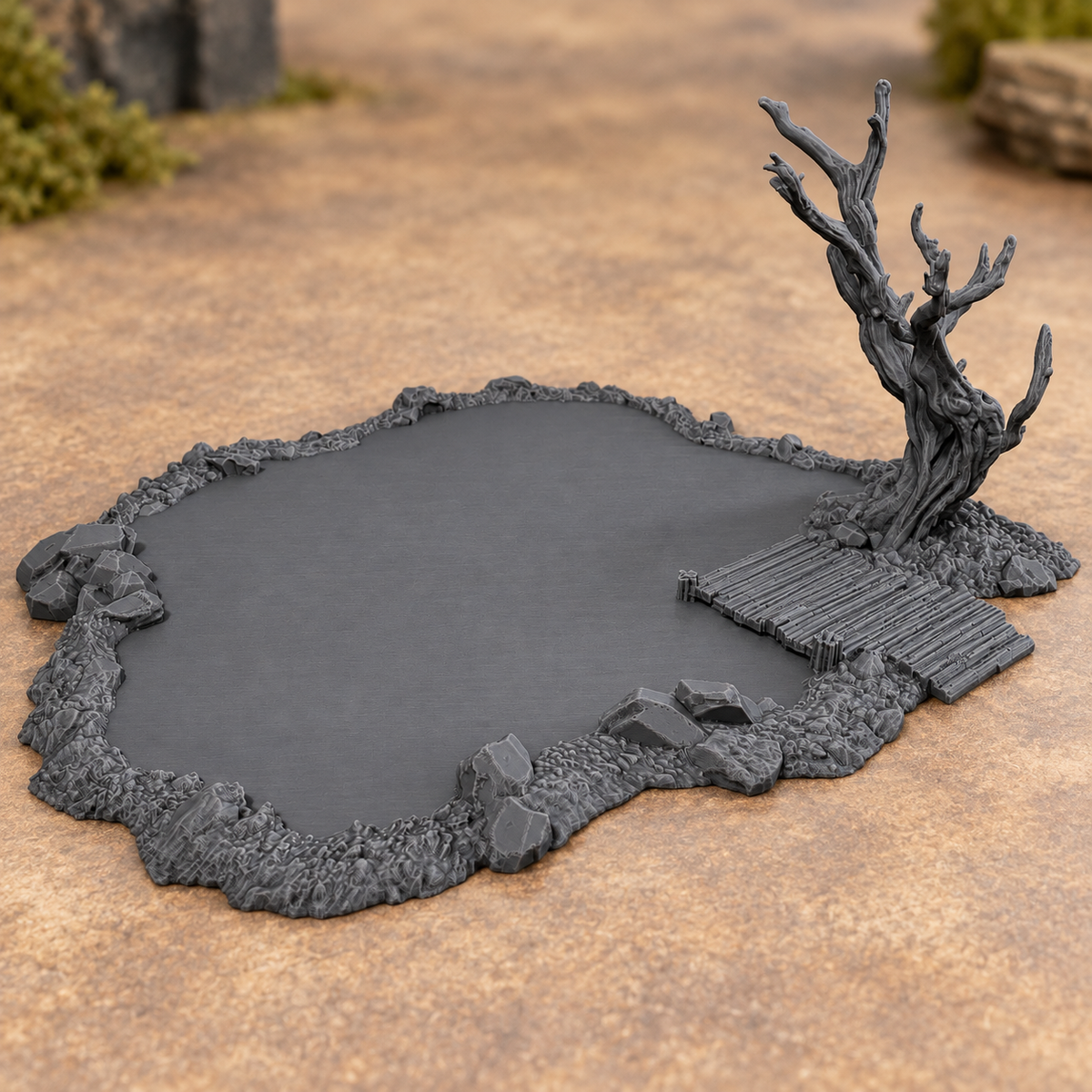 Modular Lake – 28mm Fantasy Tabletop Terrain, Unpainted