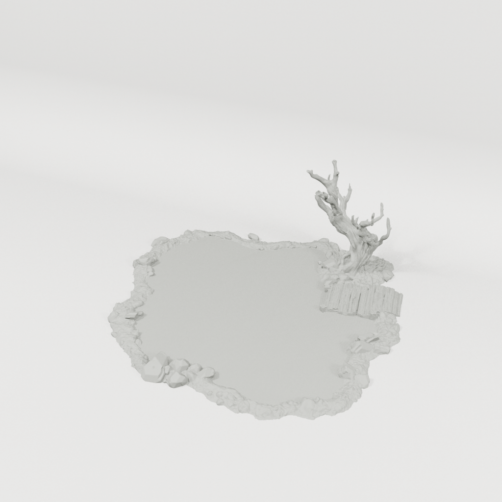 Modular Lake – 28mm Fantasy Tabletop Terrain, Unpainted