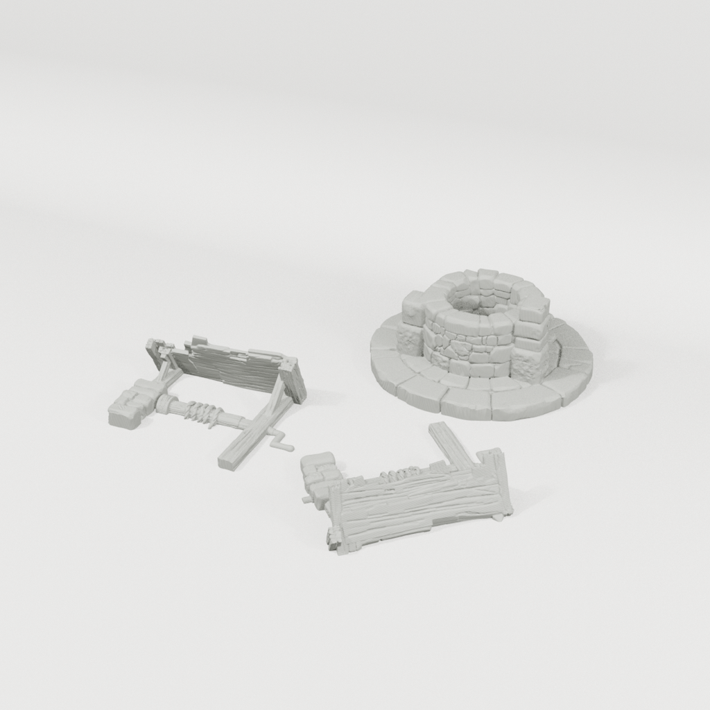 Old Well – 28mm Fantasy Tabletop Terrain, Unpainted