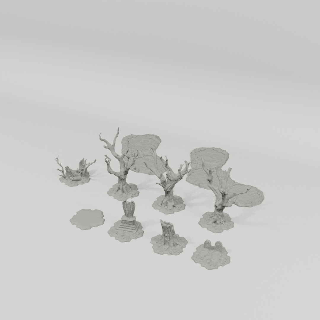 Padures Forest – 28mm Fantasy Tabletop Terrain, Unpainted