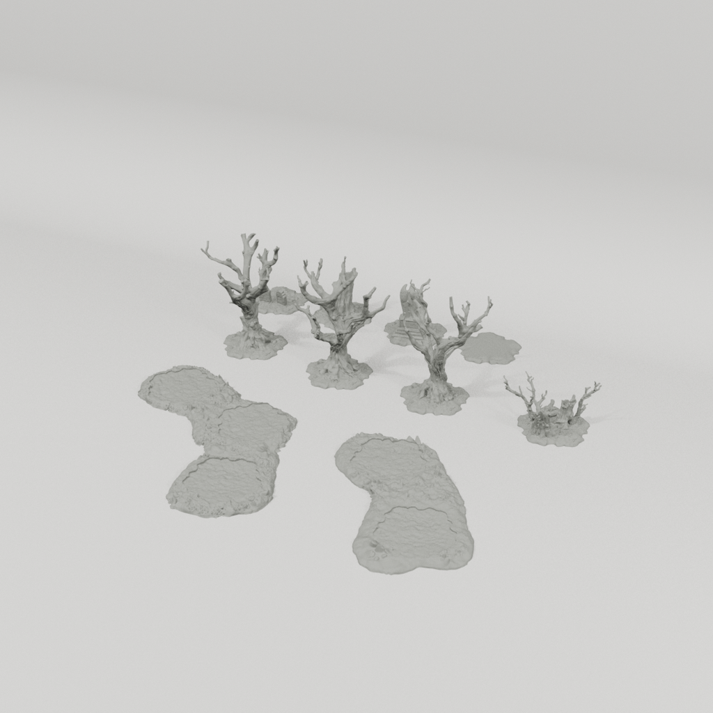 Padures Forest – 28mm Fantasy Tabletop Terrain, Unpainted