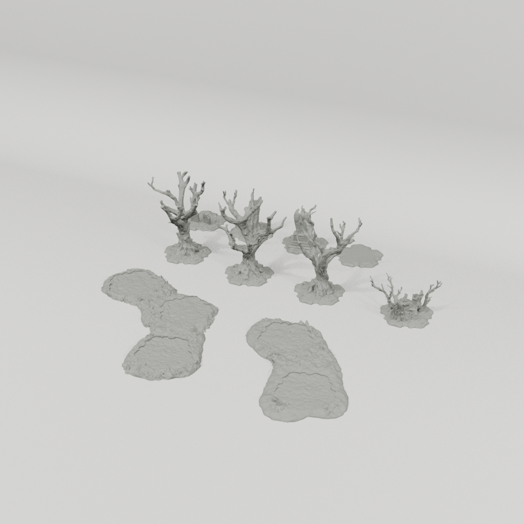 Padures Forest – 28mm Fantasy Tabletop Terrain, Unpainted