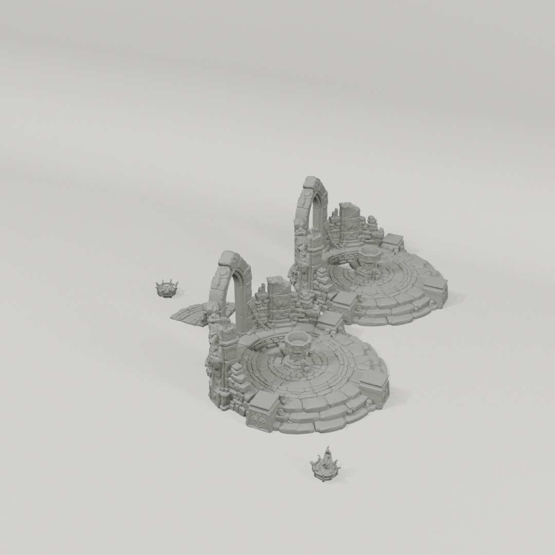 Summoning Font – 28mm Fantasy Tabletop Terrain, Unpainted