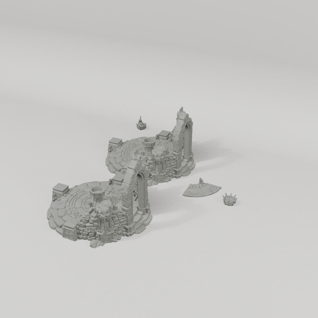 Summoning Font – 28mm Fantasy Tabletop Terrain, Unpainted