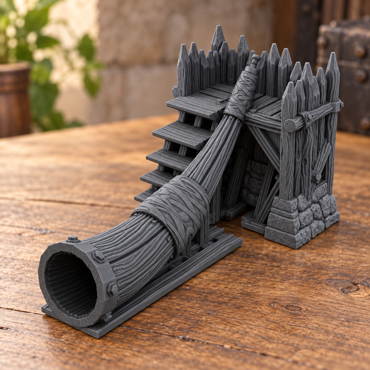 Gate Horn 28mm DND Scatter Terrain | Tabletop Wargaming Scenery for Warhammer, Frostgrave & RPG | Unpainted 3D Printed