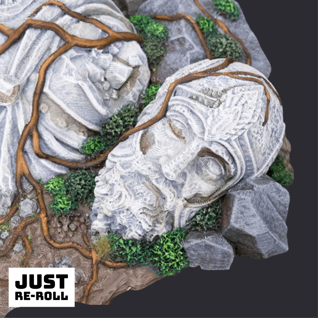 Giant Statue - 3D Printed Terrain Miniature - Just Re-Roll