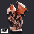Gintharax – Adult Silver Dragon - 3D Monster Miniature - Just Re - Roll