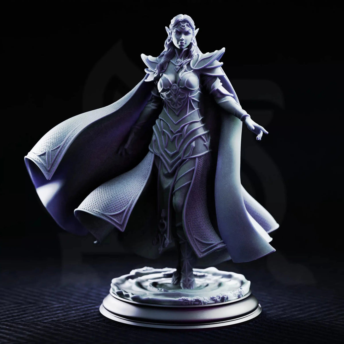Glynaria – Priestess of the New Moon - 3D Printed Sorcerer Miniature - Just Re-Roll