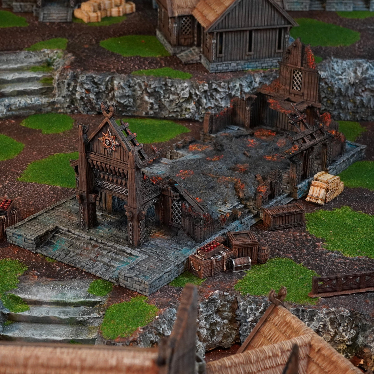 Great Hall Ruins - 28mm Tabletop Terrain