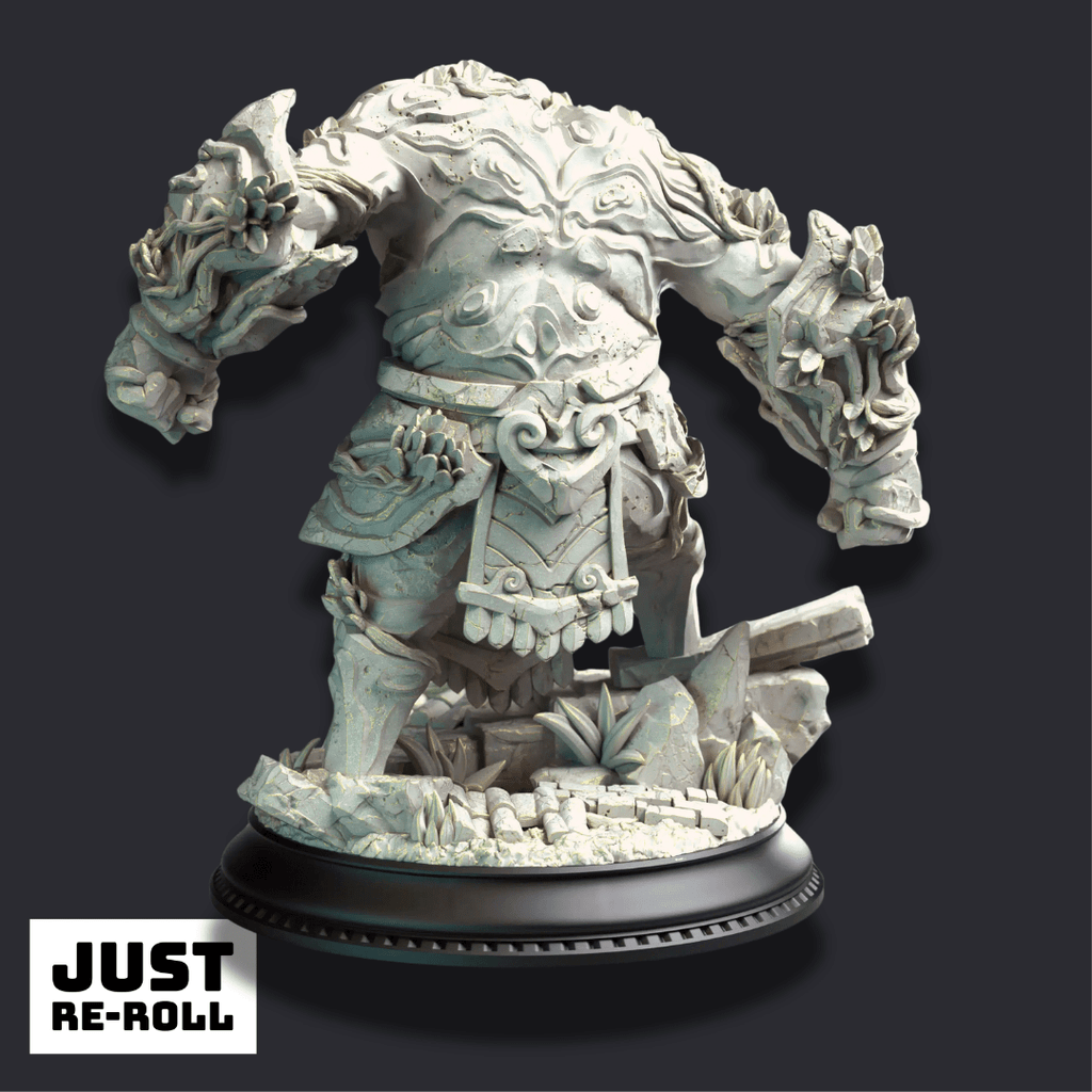 Gyokusho – Jade Golem - 3D Monster Miniature - Just Re-Roll