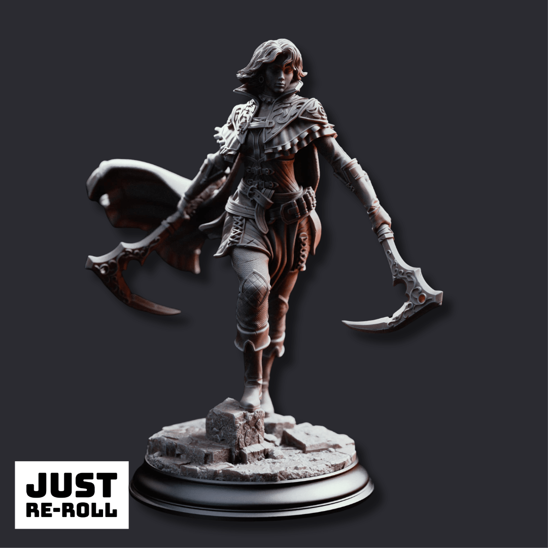Hera, Blood Rogue - 3D Printed Rogue Miniature - Just Re-Roll