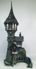 Sorcerers Tower 28mm DND Terrain | Tabletop Wargaming Scenery for Warhammer, Frostgrave & RPG | Unpainted 3D Printed