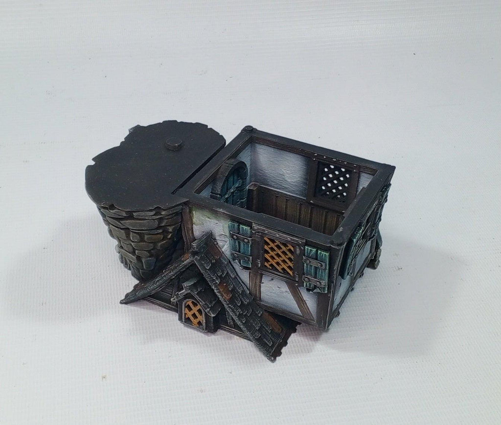 Sorcerers Tower 28mm DND Terrain | Tabletop Wargaming Scenery for Warhammer, Frostgrave & RPG | Unpainted 3D Printed