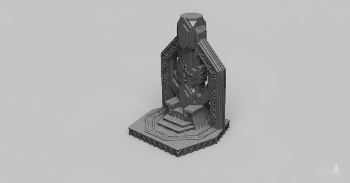 Dwarven Throne 28mm DND Scatter Terrain Set B | Tabletop Wargaming Scenery for Warhammer & RPG | 3D Printed