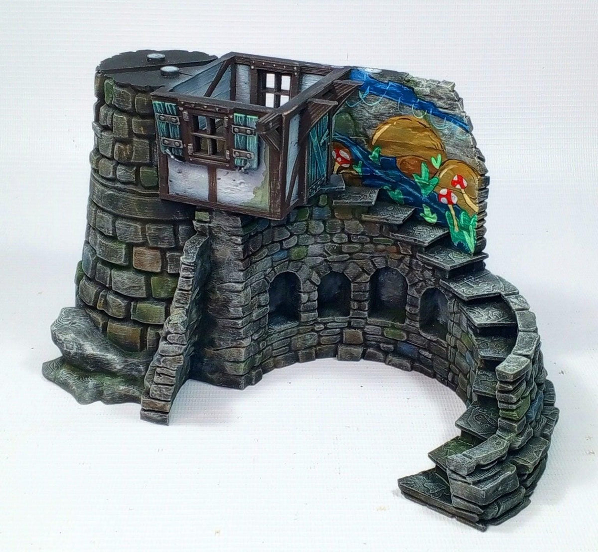 Sorcerers Tower 28mm DND Terrain | Tabletop Wargaming Scenery for Warhammer, Frostgrave & RPG | Unpainted 3D Printed