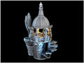 Flying Gazebo 28mm DND Terrain | Tabletop Wargaming Scenery for Warhammer, Frostgrave & RPG | Unpainted 3D Printed