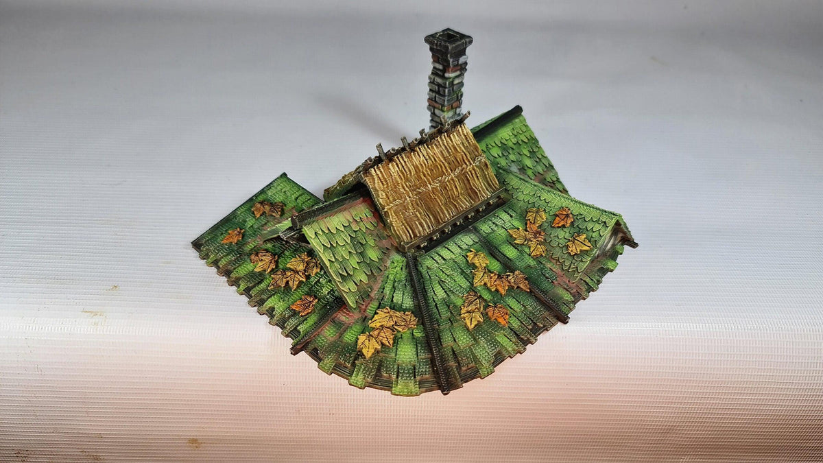 Autumn Fall Inn 28mm DND Terrain | Tabletop Wargaming Scenery for Warhammer, Frostgrave & RPG | Unpainted 3D Printed