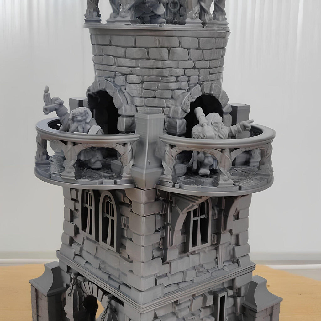 Raven Tower 28mm DND Terrain | Tabletop Wargaming Scenery for Warhammer, Frostgrave & RPG | Unpainted 3D Printed