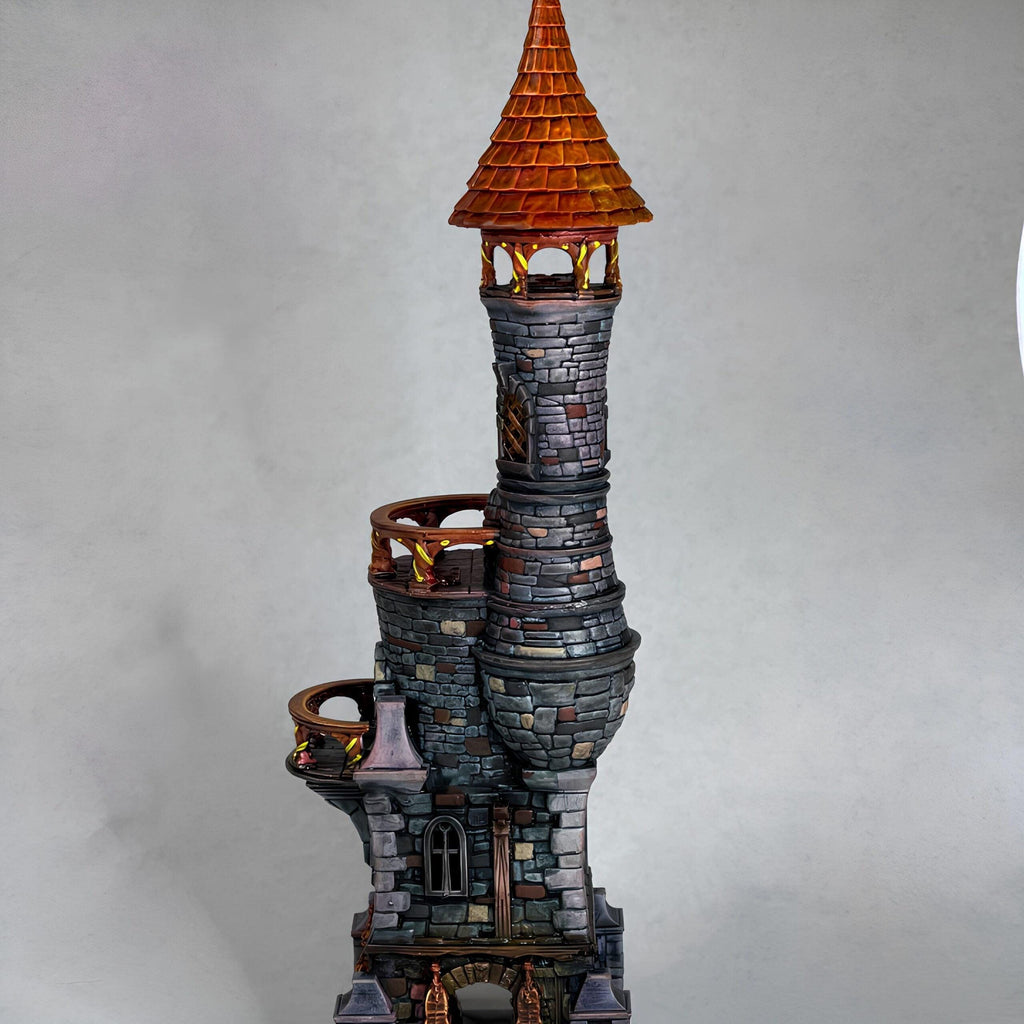 Raven Tower 28mm DND Terrain | Tabletop Wargaming Scenery for Warhammer, Frostgrave & RPG | Unpainted 3D Printed