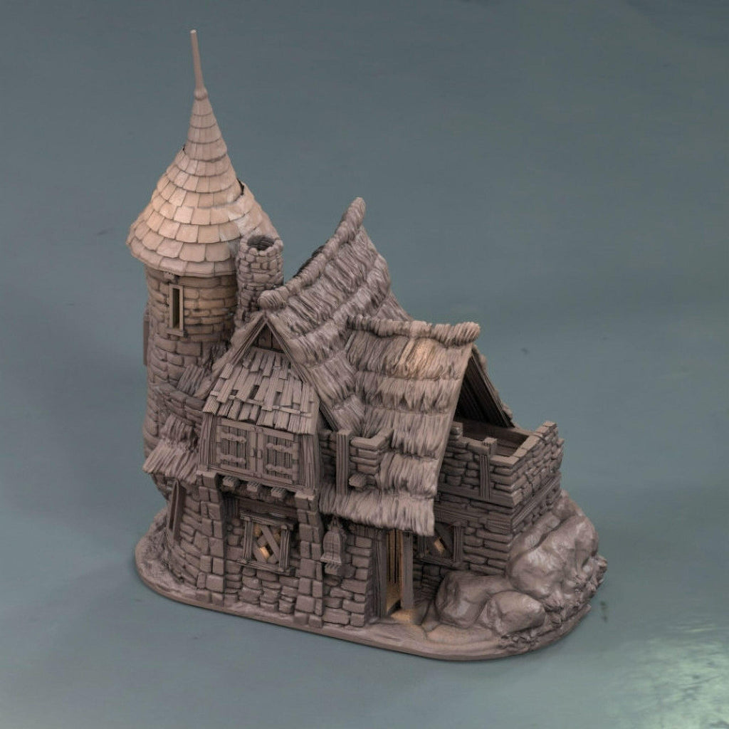 Thistlewick Cottage 28mm DND Terrain | Tabletop Wargaming Scenery for Warhammer, Frostgrave & RPG | Unpainted 3D Printed