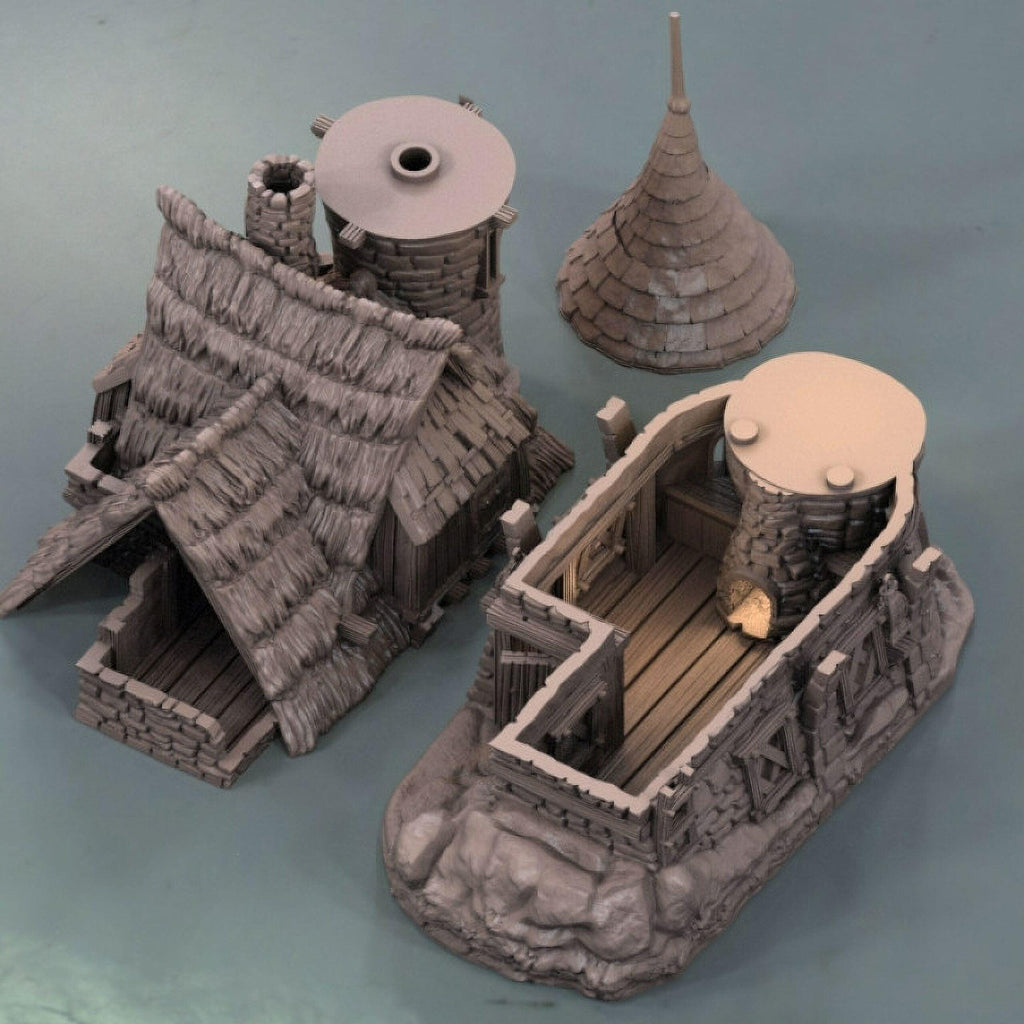 Thistlewick Cottage 28mm DND Terrain | Tabletop Wargaming Scenery for Warhammer, Frostgrave & RPG | Unpainted 3D Printed