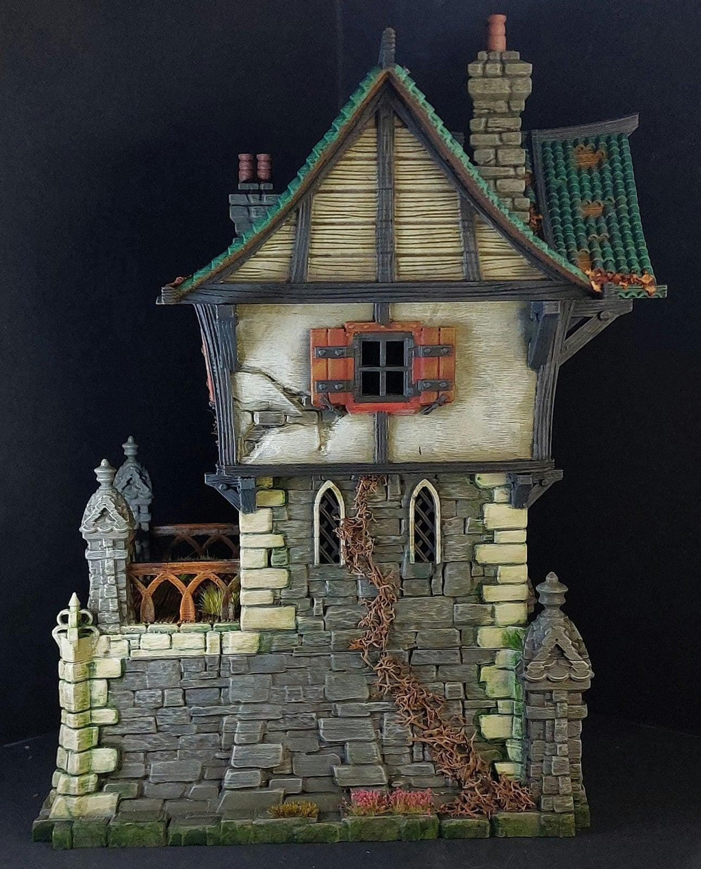 Tombstone House 28mm DND Terrain | Tabletop Wargaming Scenery for Warhammer, Frostgrave & RPG | Unpainted 3D Printed