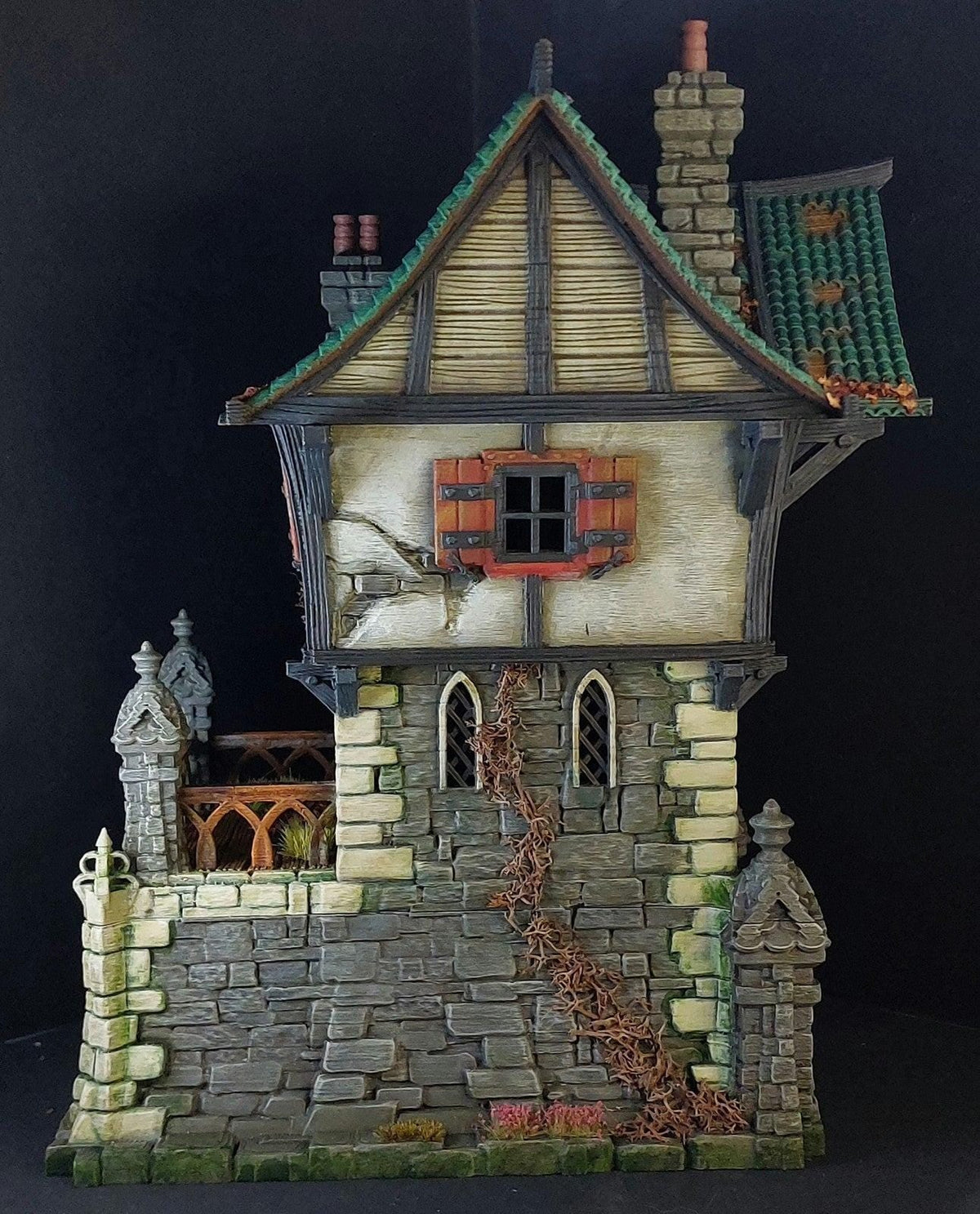 Tombstone House 28mm DND Terrain | Tabletop Wargaming Scenery for Warhammer, Frostgrave & RPG | Unpainted 3D Printed