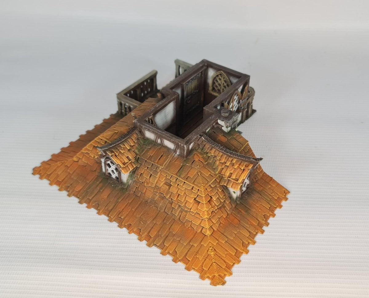 Copperhelm House 28mm DND Terrain | Tabletop Wargaming Scenery for Warhammer, Frostgrave & RPG | Unpainted 3D Printed