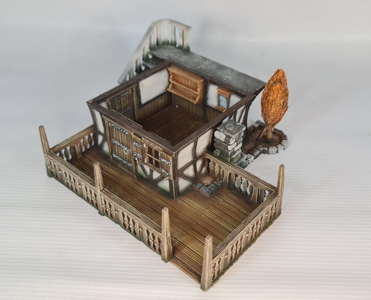 Copperhelm House 28mm DND Terrain | Tabletop Wargaming Scenery for Warhammer, Frostgrave & RPG | Unpainted 3D Printed