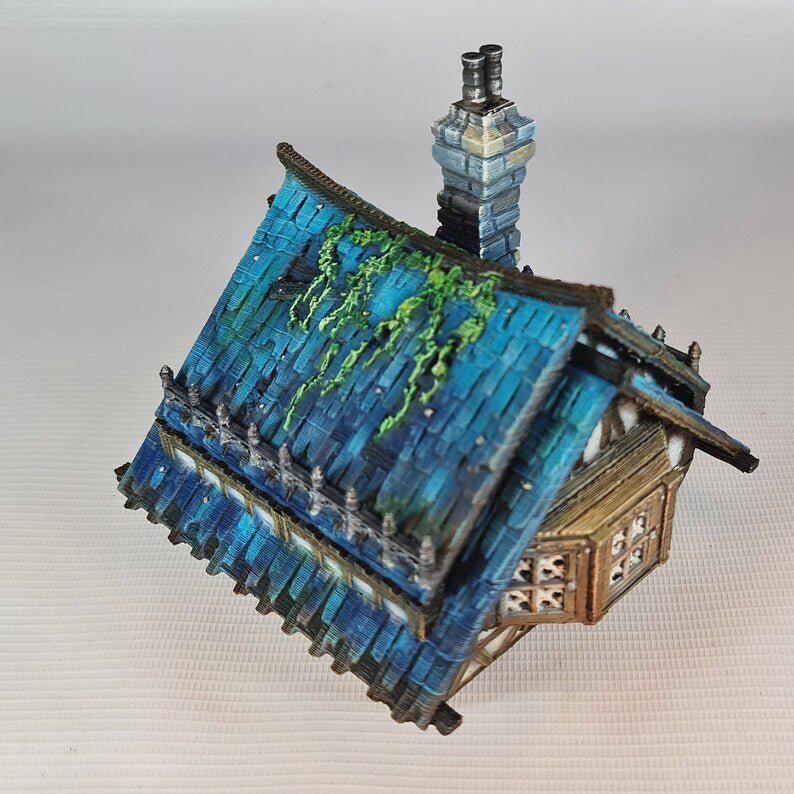 Redwood House 28mm DND Terrain | Tabletop Wargaming Scenery for Warhammer, Frostgrave & RPG | Unpainted 3D Printed