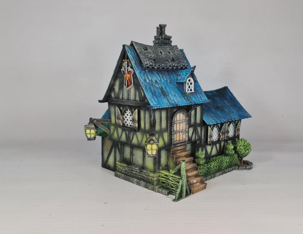 Luxorm Cottage 28mm DND Terrain | Tabletop Wargaming Scenery for Warhammer, Frostgrave & RPG | Unpainted 3D Printed