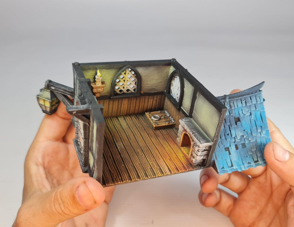 Luxorm Cottage 28mm DND Terrain | Tabletop Wargaming Scenery for Warhammer, Frostgrave & RPG | Unpainted 3D Printed