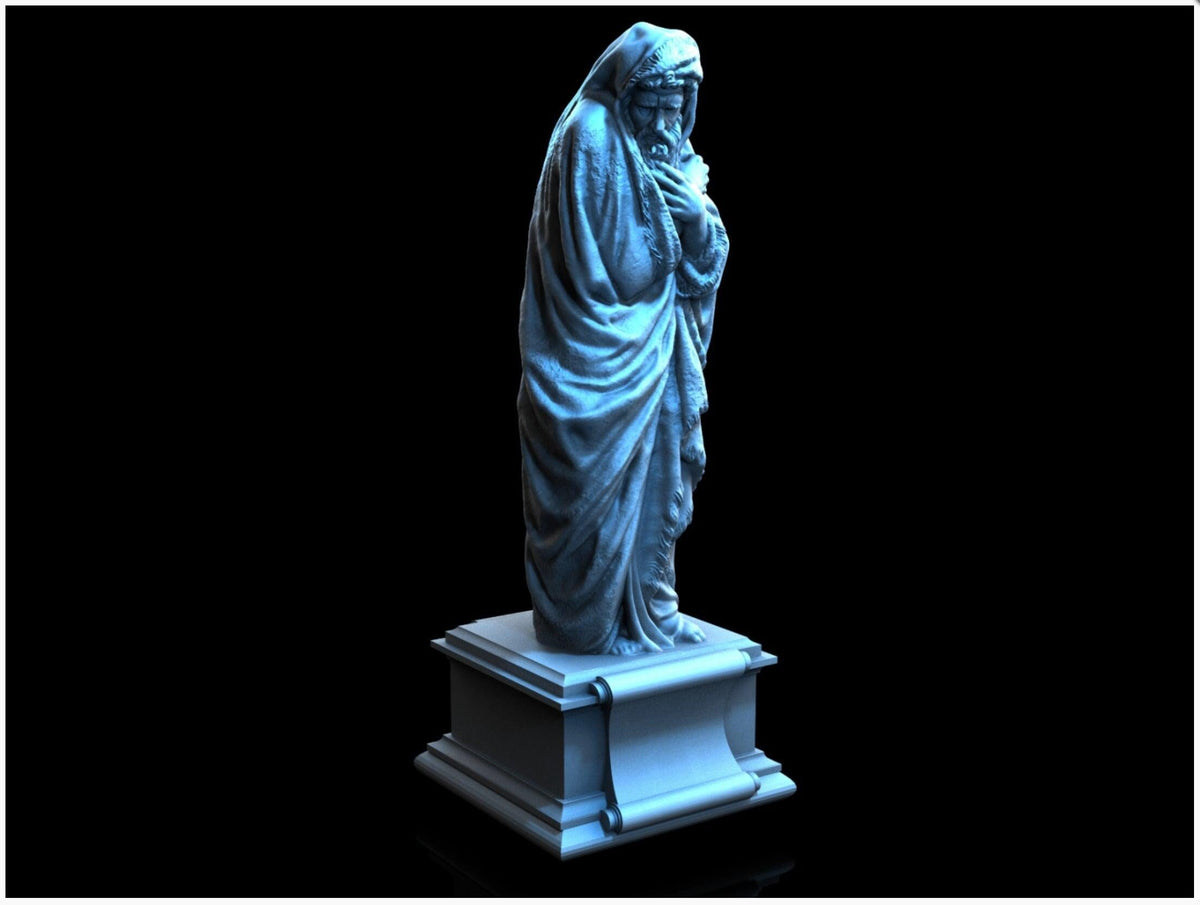 Winter Statue 28mm DND Scatter Terrain | Tabletop Wargaming Scenery for Warhammer, Frostgrave & RPG | 3D Printed