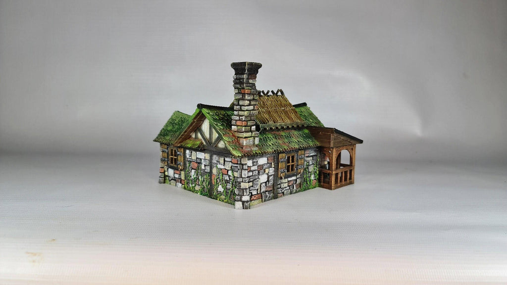 Autumn Fall Inn 28mm DND Terrain | Tabletop Wargaming Scenery for Warhammer, Frostgrave & RPG | Unpainted 3D Printed