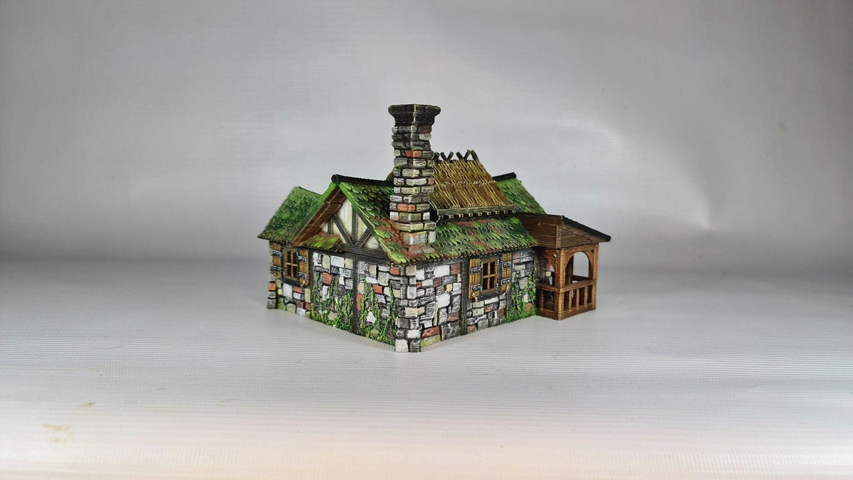 Autumn Fall Inn 28mm DND Terrain | Tabletop Wargaming Scenery for Warhammer, Frostgrave & RPG | Unpainted 3D Printed